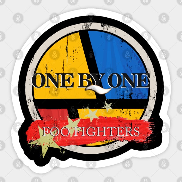 ONE BY ONE - foo home Sticker by Royasaquotshop